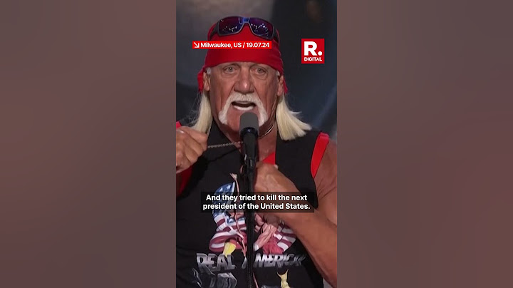 Hulk Hogan Rips Shirt During RNC Speech in Support of Trump