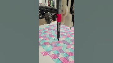 CMYK Generative Art Timelapse | Pen Plotter Drawing (Magenta over Cyan)