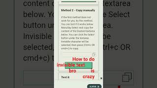 how to do invisible text!#tutorial#google‎ ‎ ‎ ‎ ‎ ‎ ‎ ‎ ‎ ‎ ‎ ‎ ‎ ‎ ‎ ‎ ‎ ‎ ‎ ‎ ‎ ‎ ‎ ‎ ‎ ‎ ‎ ‎ ‎