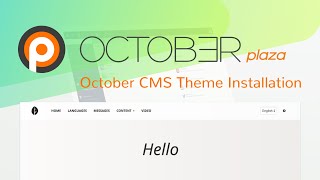 How to - October CMS install theme - Tutorial