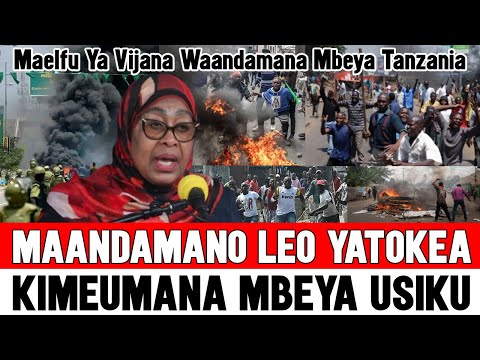 Suluhu Kwisha Maandamano Yatokea Leo MBEYA Maelfu Ya Watanzania Waingia Barabarani Kupinga Samia