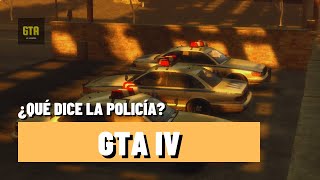 ¿Qué dice la radio de la policia en GTA IV?
