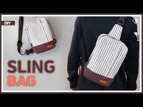 DIY/ SLING BAG/ WAIST BAG/ FANNY PACK/ BUM BAG/ 어깨에 메는 슬링백 만들기/ 웨이스트백 만들기/sewing/ tutorial/