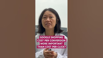 Is Google Shopping cost per conversion more important than cost per click? #googleads