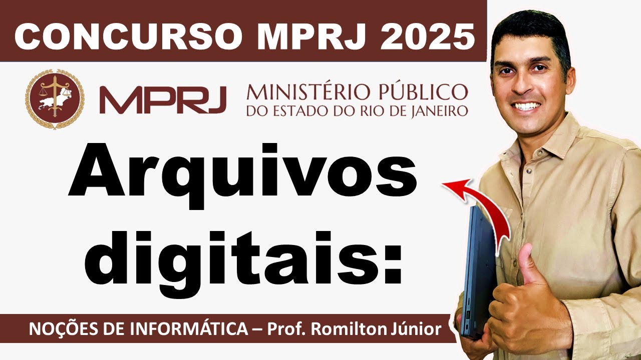Concurso MPRJ 2025 | Arquivos digitais | informatica mprj #concursomprj #concursomprj2025 #fgv