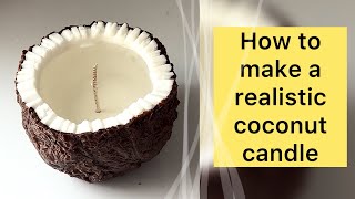 make an Aesthetic Coconut Candle in 2 minutes🥥🕯️see the instruction in the description @lincandle1