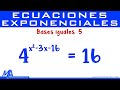 Ecuaciones Exponenciales con bases iguales | Ejemplo 5