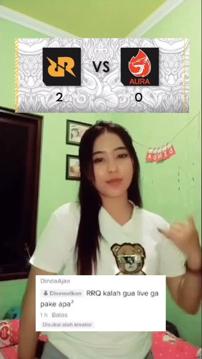 komentar R7 & XINN  to DINDAAJA ( Dinda amann boskuh ) 😂  RRQ VS AURA, 2 : 0 ( MLBB SEASON 8)