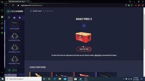 opening daily free cases in csgocases.com untill i get a knife pt.8 (very unlucky)