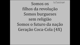Geração Coca-Cola - Legião Urbana - Letra