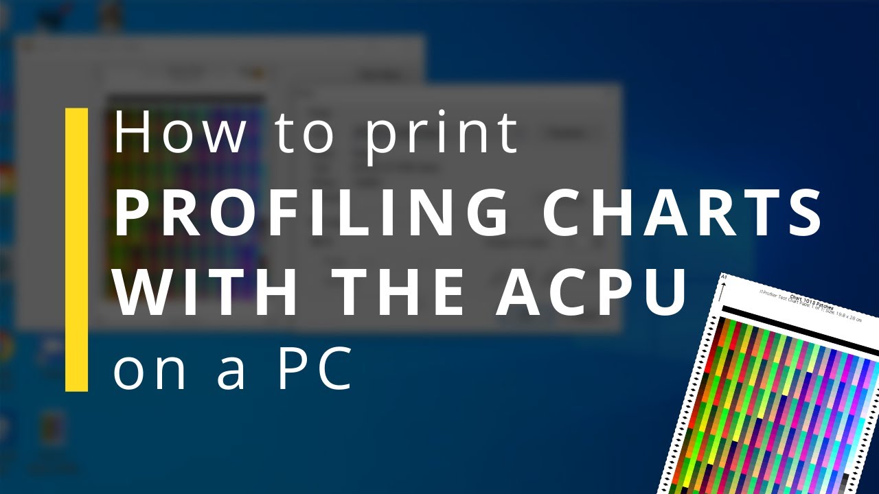 How to the on a PC Print a Profiling Chart - YouTube