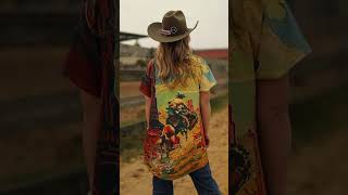 New Pre-Order Embrace The Desert Vibes With Our Vintage Western Cowboy Printed Kimono - Ds119
