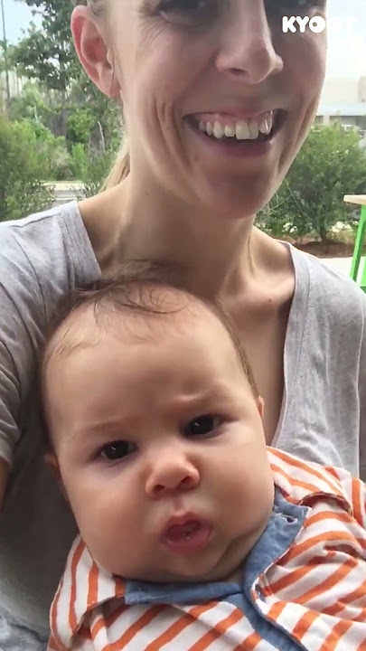 That's a comedian in the making!  👶🏻 #shorts #funnyface #funny #cute