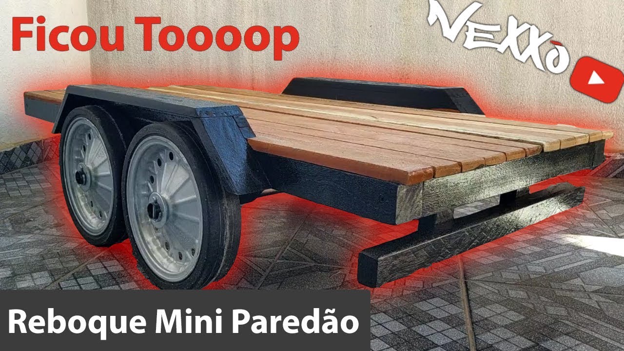 Montamos o Mini Paredão no Reboque 