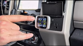 Tymate TM7 Tire Pressure Monitoring System, Wireless TPMS with 4 External Sensors & 6 Alarm Modes, C