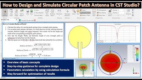 How to Design and Simulate Circular Patch Antenna using CST Studio? | AWP Lab Tutorial-20