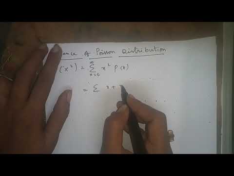 Poisson Distribution mean,variance and MGF