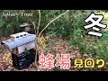 あたたかい冬の日🤗🍂山の蜂場のミツバチを見て回る🐝✨✨【日本ミツバチ】と【西洋ミツバチ】がいます⭐️