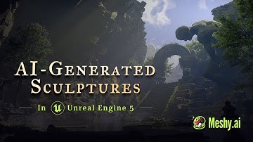 Text to 3D Sculpture: The Details are Beyond Impressive！(MeshyAI + Substance Painter + UE5)