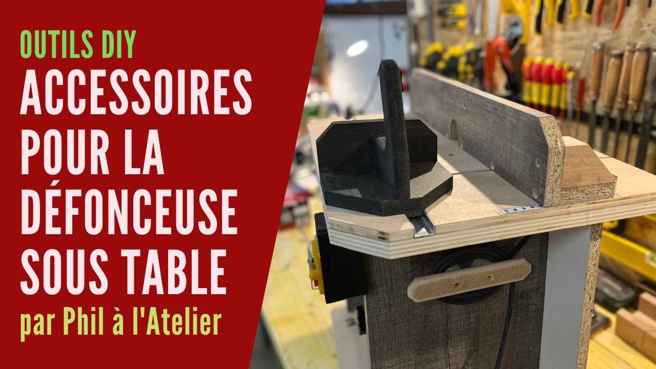 Accessoires pour la défonceuse Parkside sous table 