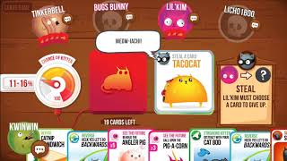 Exploding Kittens! Streaking deck gameplay (5)