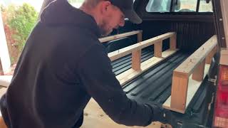 Truck Bed Camper Build | Simple, sturdy and modular sleeping platform.