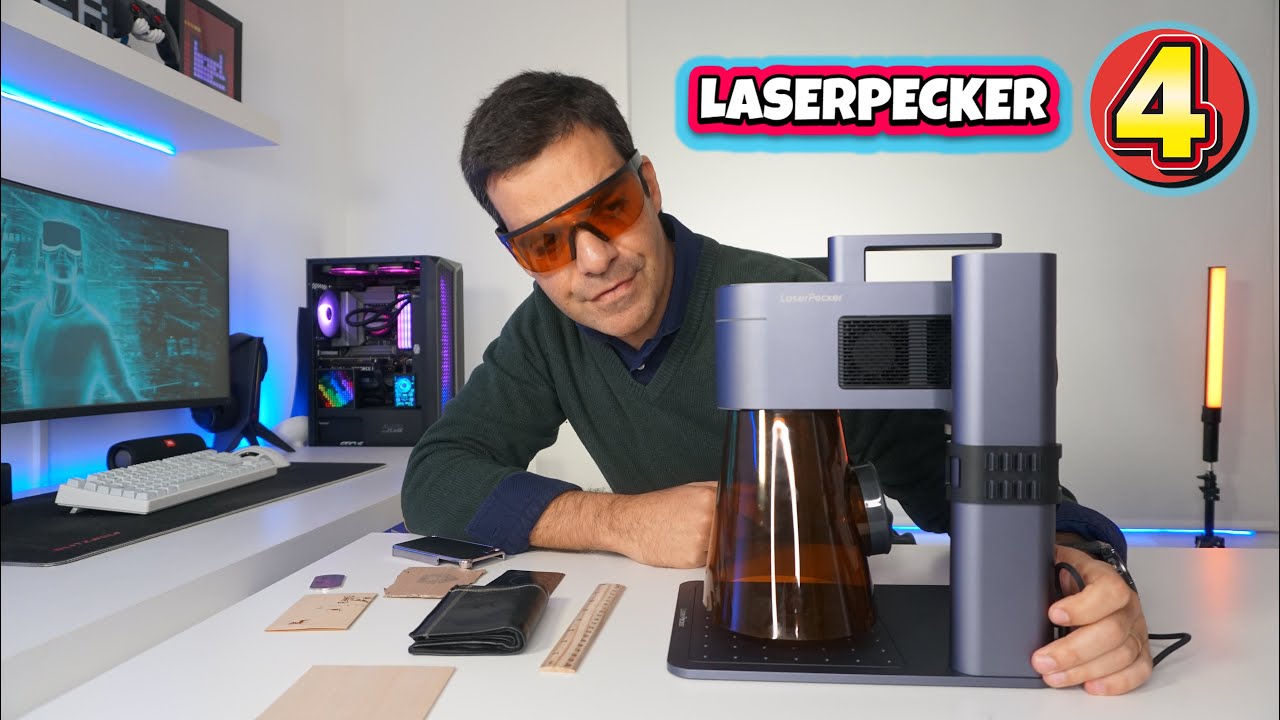 LaserPecker 4 Unique in the WORLD with 2 Lasers! Print it in Seconds! 