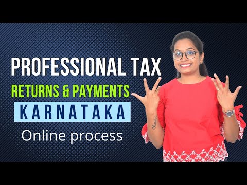 Professional Tax Return & Payment process Online | Karnataka Govt |PT return