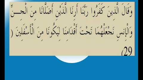 القران الكريم سورة فصلت الاية 29.wmv