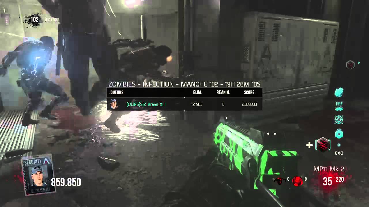World Record Next Gen Infection Round 103 Freez Advanced Warfare Zombie