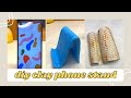 Diy air dry clay Phone stand || Handmade smart phone stand || clay tutorial