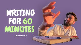 Writing ******* for an hour
