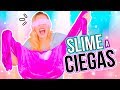 HACIENDO SLIME A CIEGAS!! 🙈 RETO EXTREMO!! *Blindfold Challenge* | Katie Angel