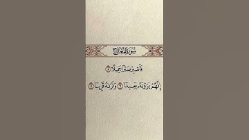سورة المعارج#قرآن  #اكسبلور #لايك #trending