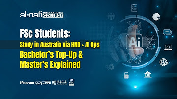 FSc Students Study in Australia via HND + AI Ops  Bachelor’s Top Up & Master’s Explained