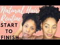 Natural Hair Routine & How to Moisturize Dry Hair | Start to Finish