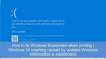 100% Fix Windows 10 Crashes when printing | Windows 10 Crashing After Latest Updates