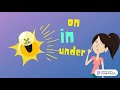 Year 1: Prepositions (IN, ON, UNDER)