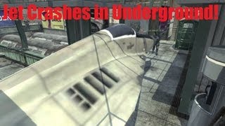 Amazing MW3 MOAB fail - Jet crashes in the map!