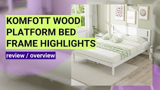 Review: KOMFOTT Full Size Wood Platform Bed Frame