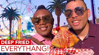 Trying the CRAZIEST Deep Fried Fair Foods!! - Taste Test