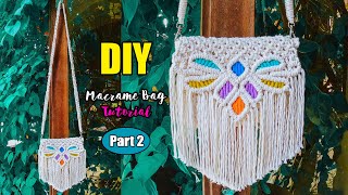 DIY Macrame Bag/Macrame Purse with Remove Strap | Design & Tutorial by LIT decor (Part 2)