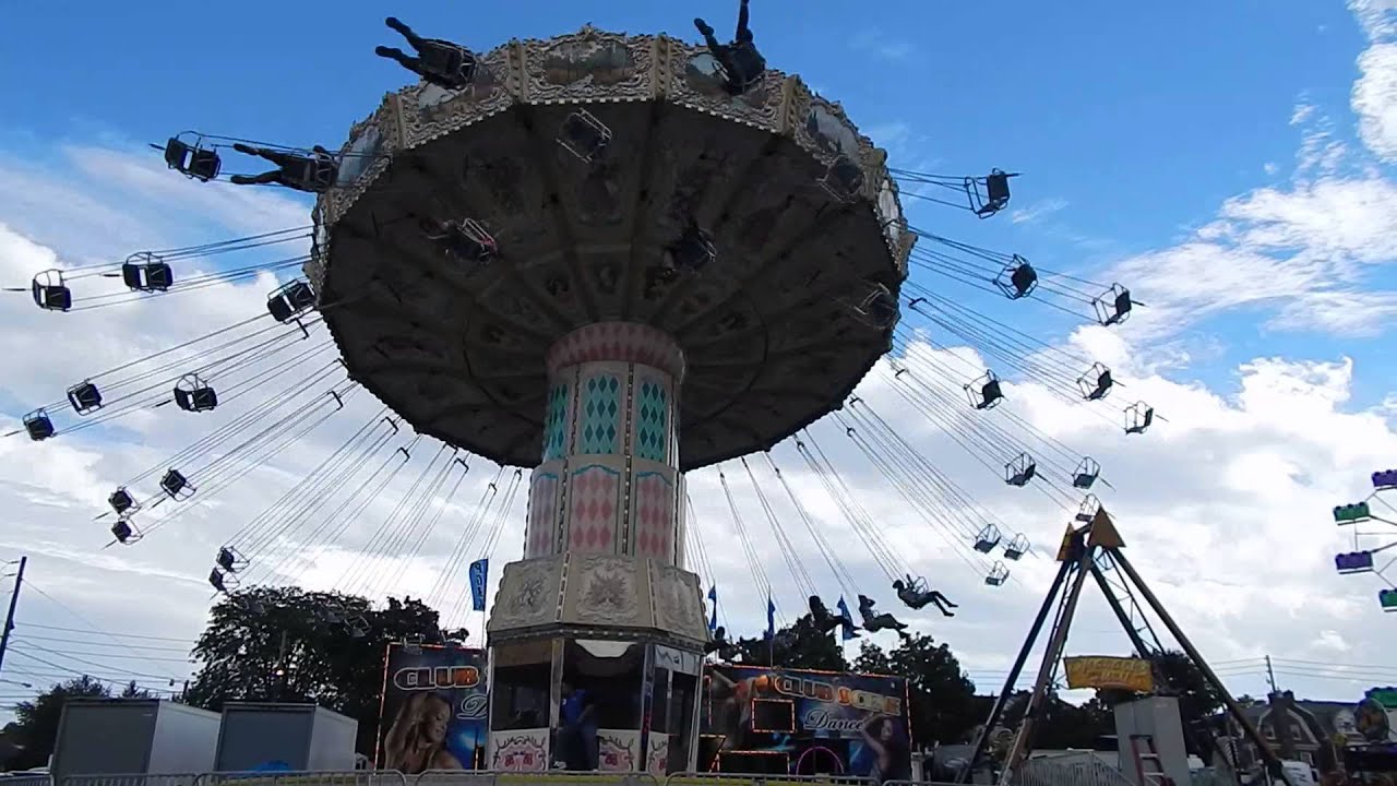 Swings & ferris wheel at the Allentown Fair August 31, 2014 YouTube