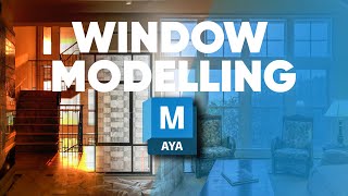 Simple Window Modelling in Maya #3d #maya #modelling