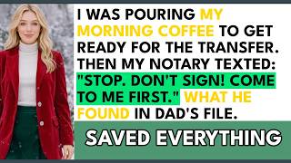 My Notary Texted: STOP. DON'T SIGN! He Found My Brother's Secret Plan To Steal Dad's House Right ...