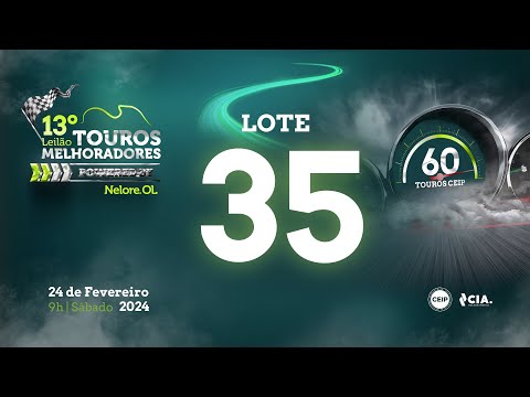 Lote 35 - V9158021 - 13º Leilão de Touros Melhoradores Nelore OL - Edição Virtual