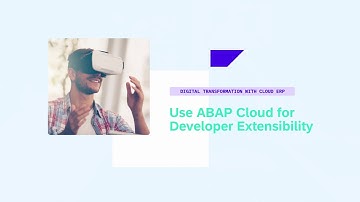 Use ABAP Cloud for Developer Extensibility - DT182v