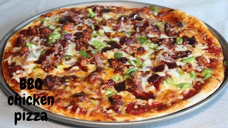 HOMEMADE BBQ CHICKEN PIZZA! / BBQ chicken pizza / bbq chicken pizza recipe