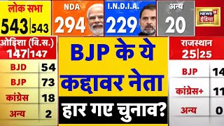 chunav Result live : Lok Sabha Election Results में BJP के इन नेताओं को करारी हार | N18ER