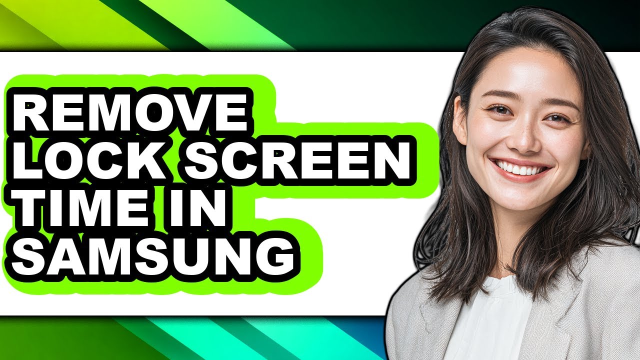 How to Remove Lock Screen Time in Samsung (easy Method)
